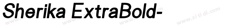 Sherika ExtraBold字体转换